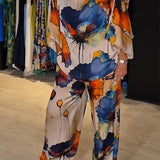 Ensemble Cachemire Imprimé Chic