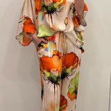Ensemble Cachemire Imprimé Chic