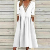 LIVIA | Mi-Longue Robe en Dentelle
