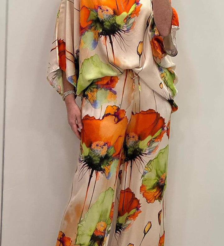 Ensemble Cachemire Imprimé Chic