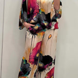 Ensemble Cachemire Imprimé Chic