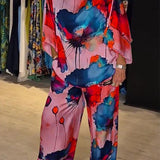 Ensemble Cachemire Imprimé Chic