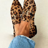 Gia - Élégantes Mocassins Imprimé Léopard