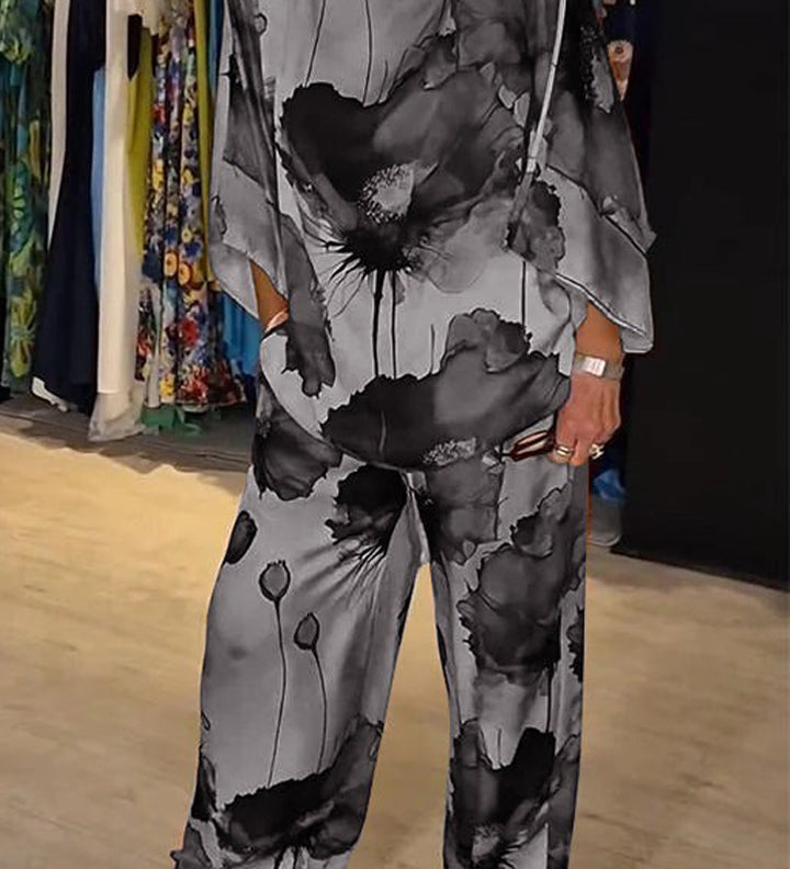 Ensemble Cachemire Imprimé Chic