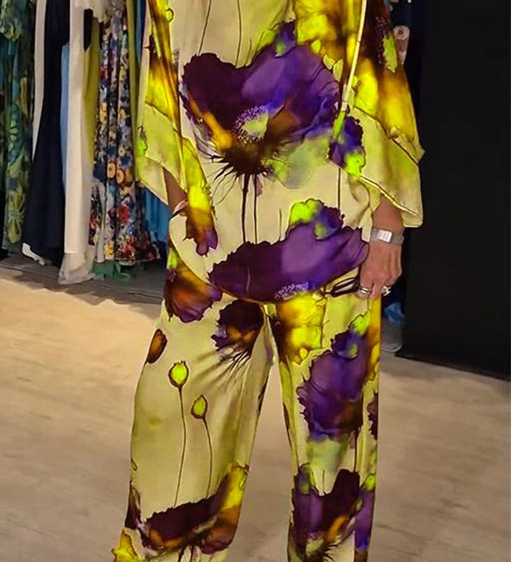 Ensemble Cachemire Imprimé Chic