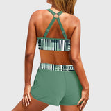 Janelle | Côtelé Bikini Taille Haute