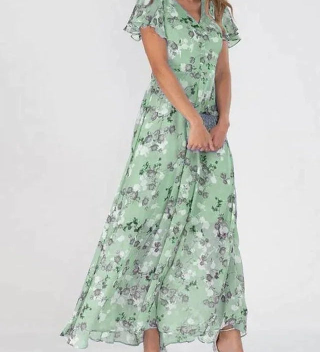 ZURI | Robe Élégante et Fluide avec Effet Sculptant