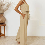 Megan - Ensemble Minimaliste avec Top et Pantalon Évasé