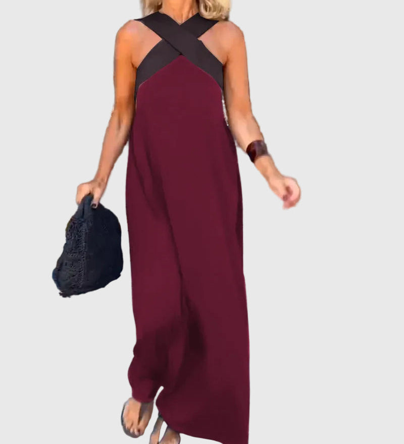 Elena | Élégante Robe Maxi Fluide