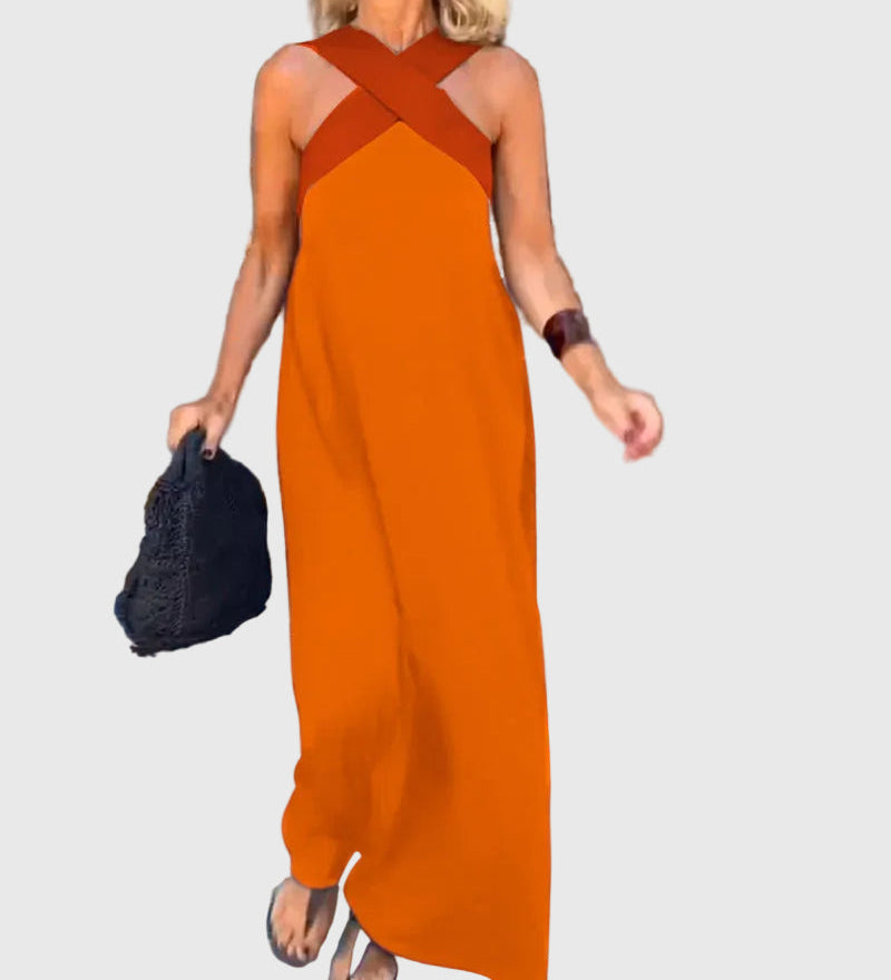 Elena | Robe Maxi Élégante et Fluide