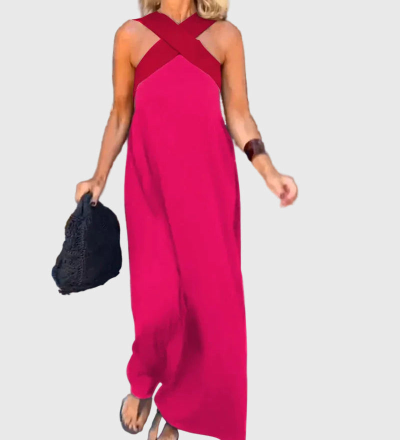 Elena | Robe Maxi Élégante et Fluide