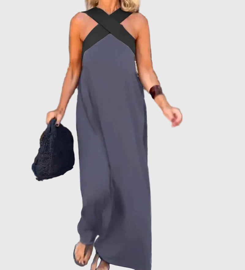 Elena | Robe Maxi Élégante et Fluide