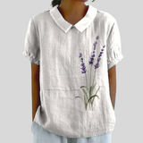 Élégant Haut Fleuri Confort