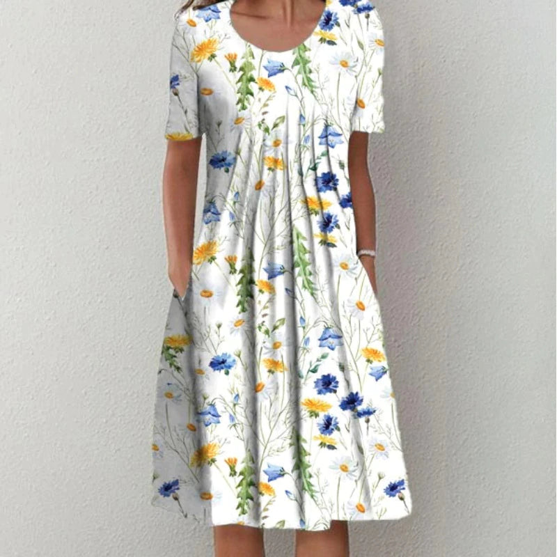 Hailey | Élégante robe florale décontractée avec poches