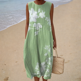 Robe d'Été Sans Manches Ultra Confortable