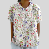 Élégant Haut Fleuri Confort
