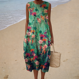 Robe d'Été Sans Manches Ultra Confortable