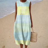 Robe d'Été Décontractée Sans Manches
