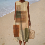 Robe d'Été Décontractée Sans Manches