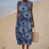 Robe d'Été Décontractée Sans Manches
