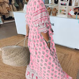 MANA | Robe Midi Florale Chic avec Col en V