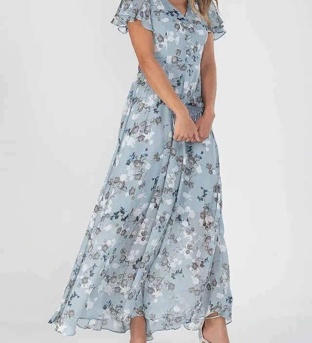ZURI | Robe Élégante et Fluide avec Effet Sculptant