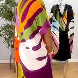 Rianna - Robe à Motif Abstrait
