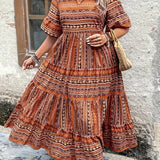 Joraine - Fluide Robe Ethnique