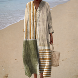 Robe d'Été Imprimée Élegante