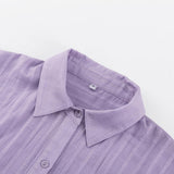 Viola - Ensemble Chemise à Boutons et Short Légers