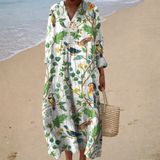 Robe d'Été Imprimée Élegante et Flatteuse