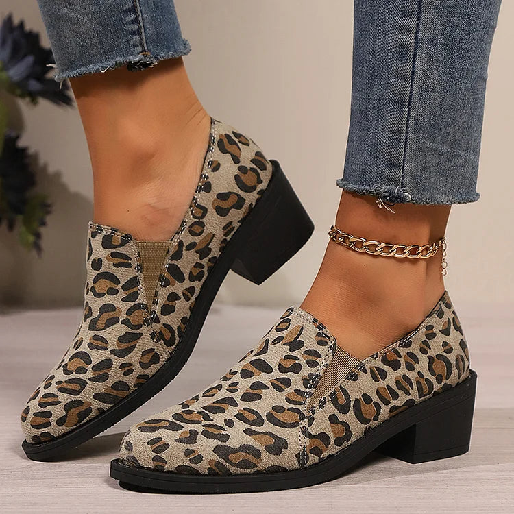Angélique™ | Mocassins Imprimé Léopard