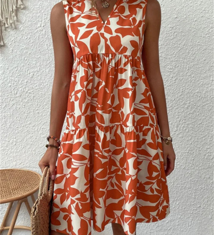 TASHA | Robe Midi Fluide Évasée