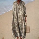 Robe d'Été Imprimée Élegante et Flatteuse