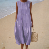 Robe d'Été Sans Manches Ultra Confortable