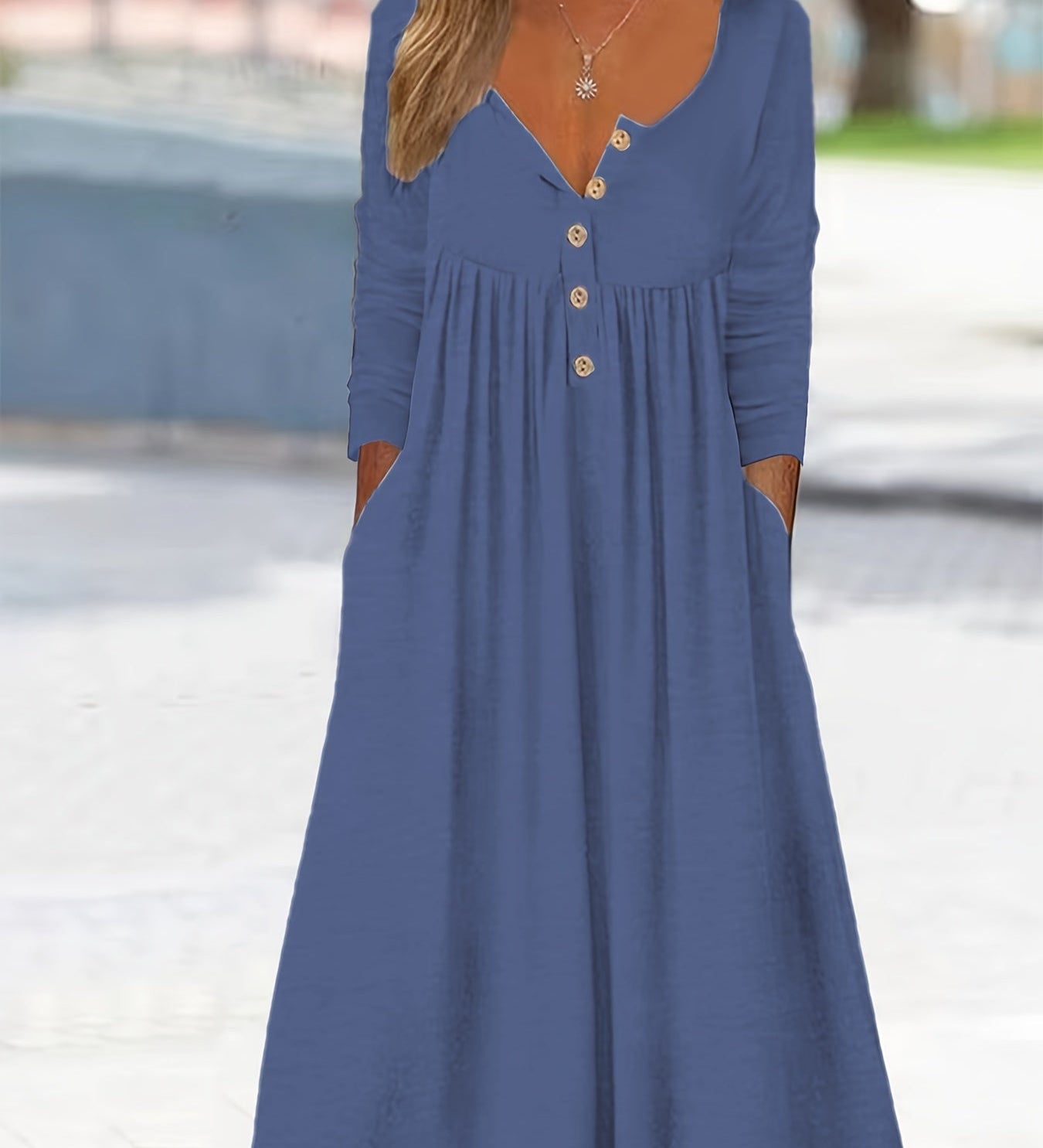 ZARA | Robe Midi à Boutons Frontal