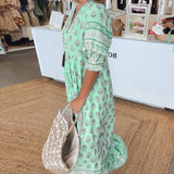 MANA | Robe Midi Florale Chic avec Col en V
