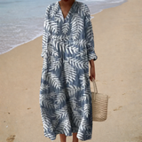 Robe d'Été Imprimée Élegante et Flatteuse