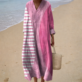 Robe d'Été Imprimée Élegante et Flatteuse