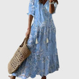 Amalia | Robe Maxi Vintage d'Été au Style Boho