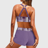 Janelle | Côtelé Bikini Taille Haute