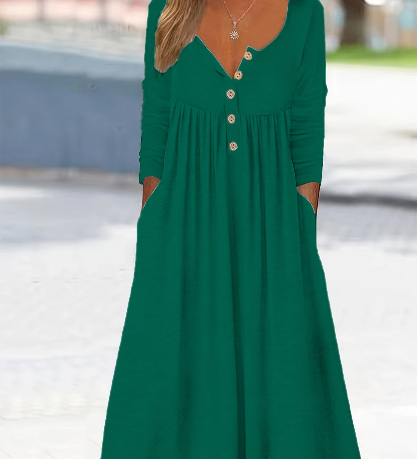 ZARA | Robe Midi à Boutons Frontal