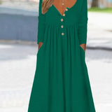 ZARA | Robe Midi à Boutons Frontal