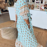 MANA | Robe Midi Florale Chic avec Col en V