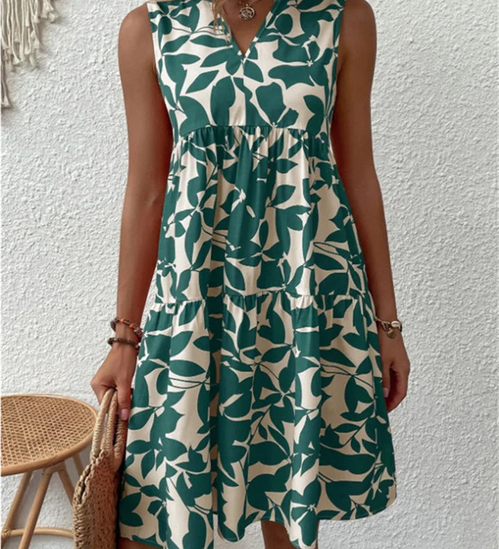 TASHA | Robe Midi Fluide Évasée