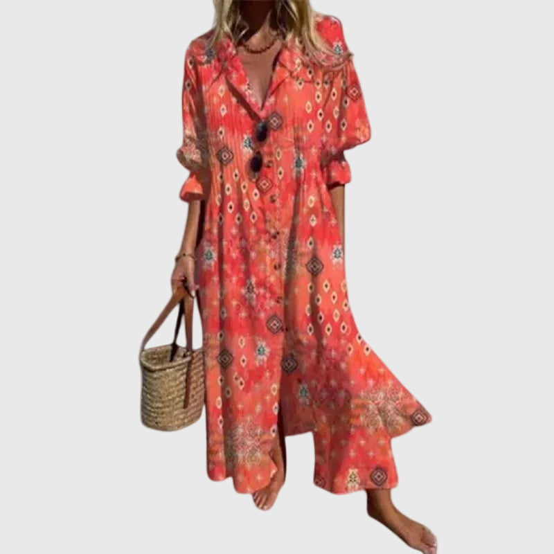 Zariah | Élégante Robe Maxi Bohémienne