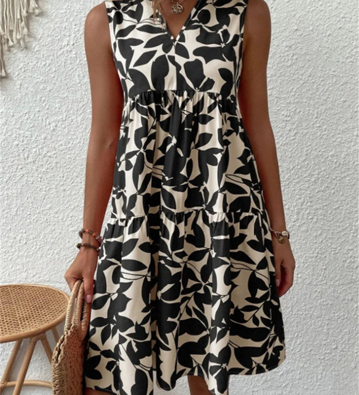 TASHA | Robe Midi Fluide Évasée