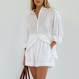 Viola - Ensemble Chemise à Boutons et Short Légers