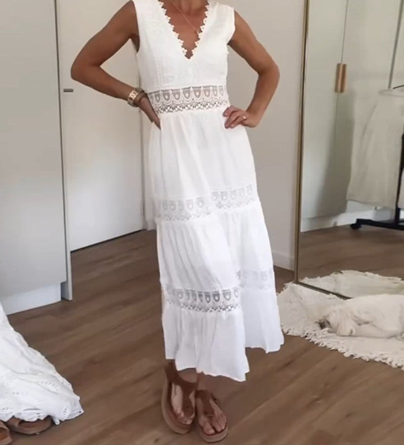 Circe - Camisole en Dentelle avec Col V