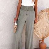 Riana - Pantalon Détendu à Taille Haute